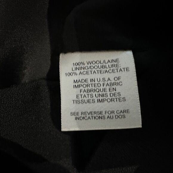 Talbots black wool suit dress- size 6 - Picture 6 of 8